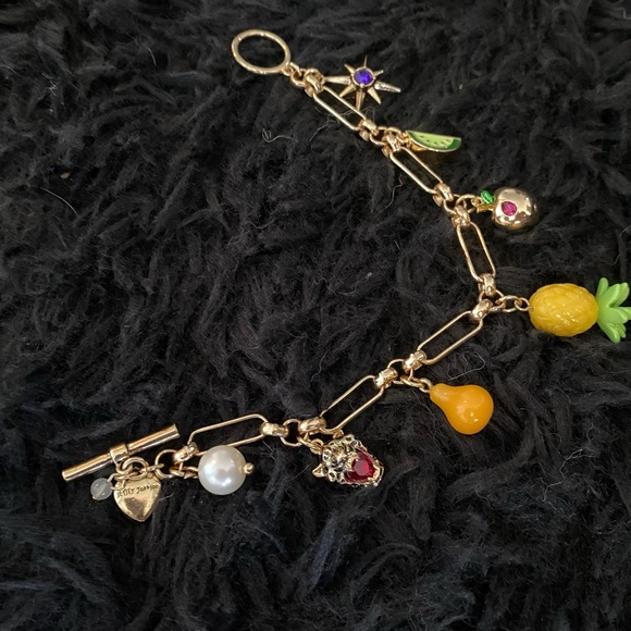 Betsey Johnson Summer Fruit Edition With Leopard Pendant Bracelet NWT - Picture 8 of 13